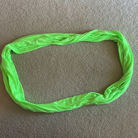 Neon Green Lightweight Infinity Scarf - Picture 5 of 5